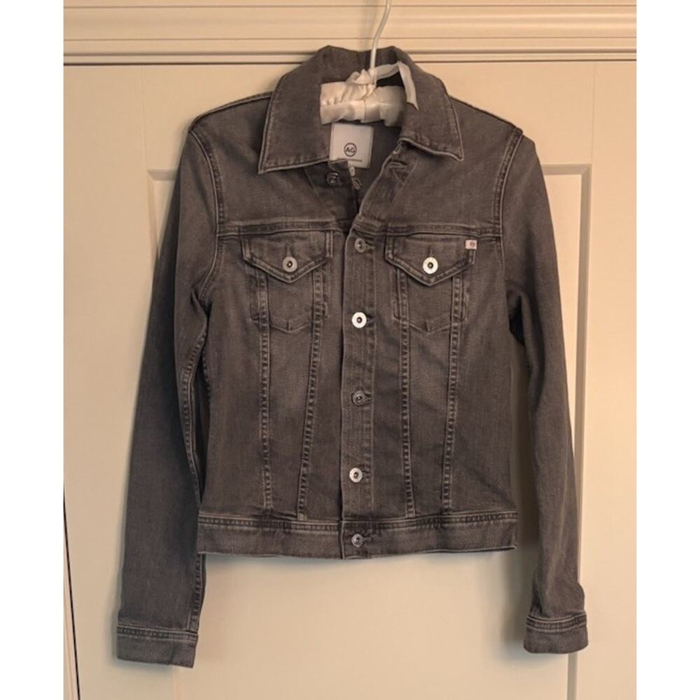 ag adriano goldschmied The Robyn Sz XS Denim Jacket Grey Wash NWT
